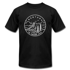 Montana T-Shirt - State Design Unisex Montana T Shirt - black