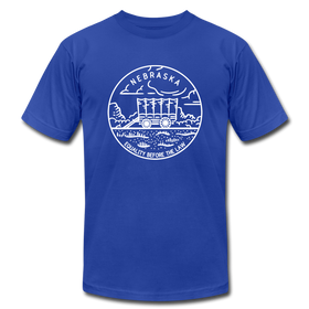 Nebraska T-Shirt - State Design Unisex Nebraska T Shirt - royal blue