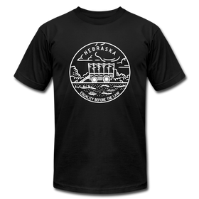 Nebraska T-Shirt - State Design Unisex Nebraska T Shirt - black