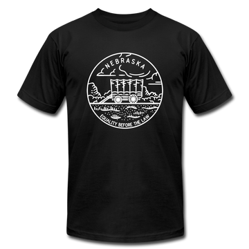Nebraska T-Shirt - State Design Unisex Nebraska T Shirt - black