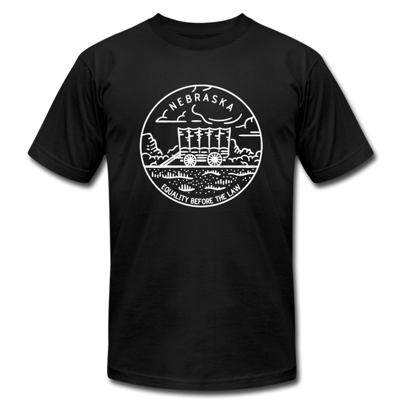 Nebraska T-Shirt - State Design Unisex Nebraska T Shirt - black