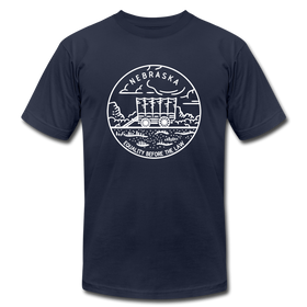 Nebraska T-Shirt - State Design Unisex Nebraska T Shirt - navy