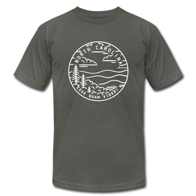 North Carolina T-Shirt - State Design Unisex North Carolina T Shirt - asphalt