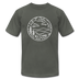 North Carolina T-Shirt - State Design Unisex North Carolina T Shirt - asphalt