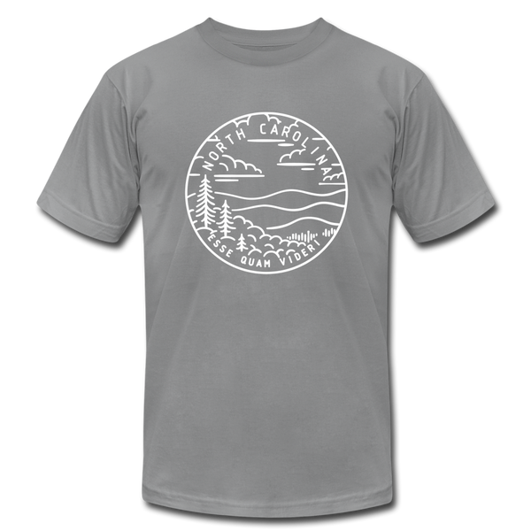North Carolina T-Shirt - State Design Unisex North Carolina T Shirt - slate