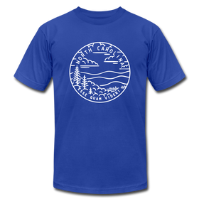 North Carolina T-Shirt - State Design Unisex North Carolina T Shirt - royal blue