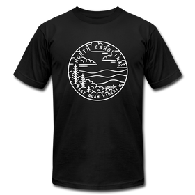 North Carolina T-Shirt - State Design Unisex North Carolina T Shirt - black