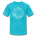 North Carolina T-Shirt - State Design Unisex North Carolina T Shirt - turquoise