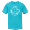 North Carolina T-Shirt - State Design Unisex North Carolina T Shirt - turquoise