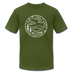 North Carolina T-Shirt - State Design Unisex North Carolina T Shirt - olive