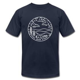 North Carolina T-Shirt - State Design Unisex North Carolina T Shirt - navy