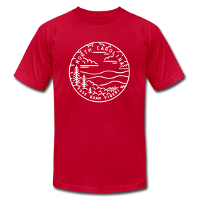 North Carolina T-Shirt - State Design Unisex North Carolina T Shirt - red