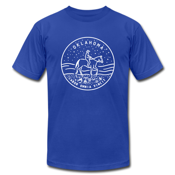 Oklahoma T-Shirt - State Design Unisex Oklahoma T Shirt - royal blue