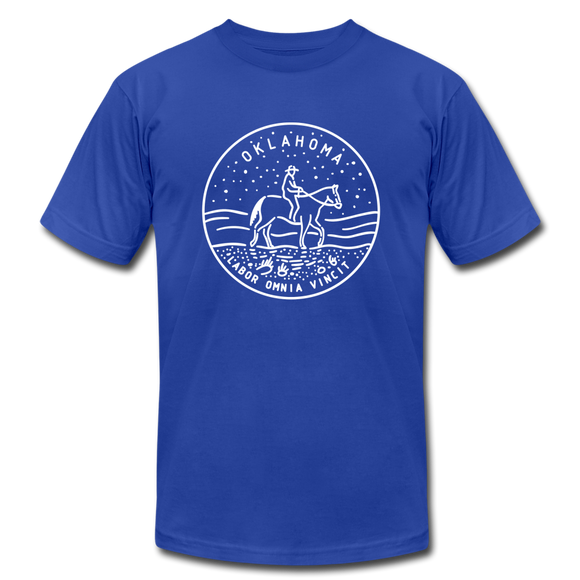 Oklahoma T-Shirt - State Design Unisex Oklahoma T Shirt - royal blue
