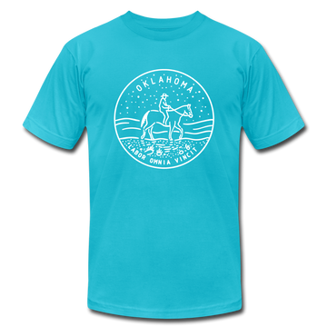 Oklahoma T-Shirt - State Design Unisex Oklahoma T Shirt - turquoise