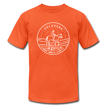 Oklahoma T-Shirt - State Design Unisex Oklahoma T Shirt - orange