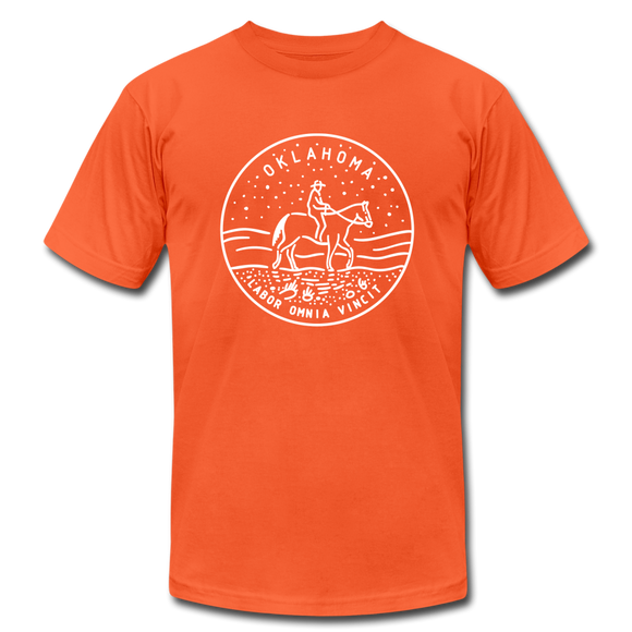 Oklahoma T-Shirt - State Design Unisex Oklahoma T Shirt - orange