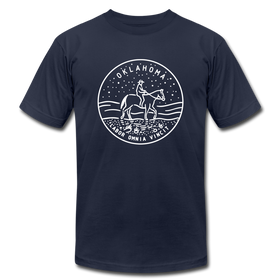 Oklahoma T-Shirt - State Design Unisex Oklahoma T Shirt - navy