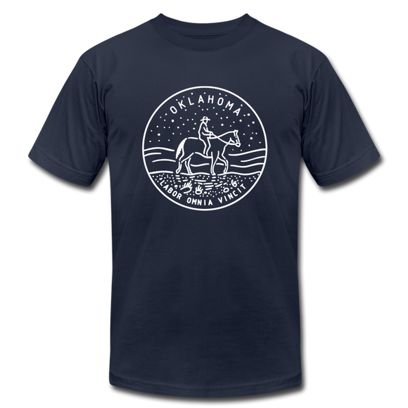 Oklahoma T-Shirt - State Design Unisex Oklahoma T Shirt - navy