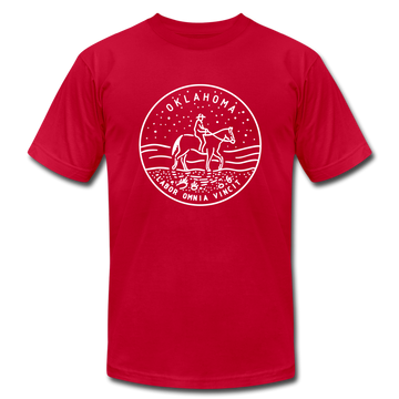 Oklahoma T-Shirt - State Design Unisex Oklahoma T Shirt - red