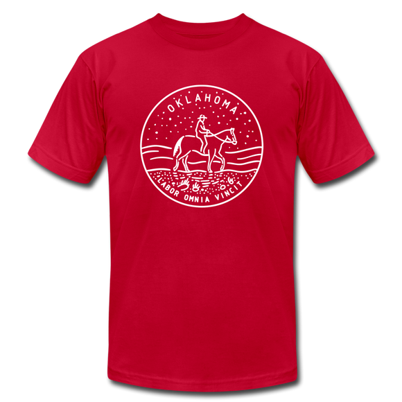 Oklahoma T-Shirt - State Design Unisex Oklahoma T Shirt - red