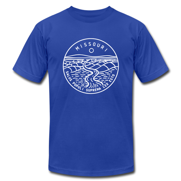 Missouri T-Shirt - State Design Unisex Missouri T Shirt - royal blue