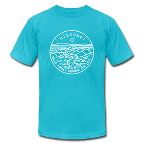 Missouri T-Shirt - State Design Unisex Missouri T Shirt - turquoise