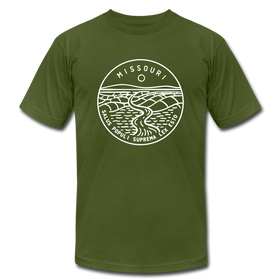 Missouri T-Shirt - State Design Unisex Missouri T Shirt - olive