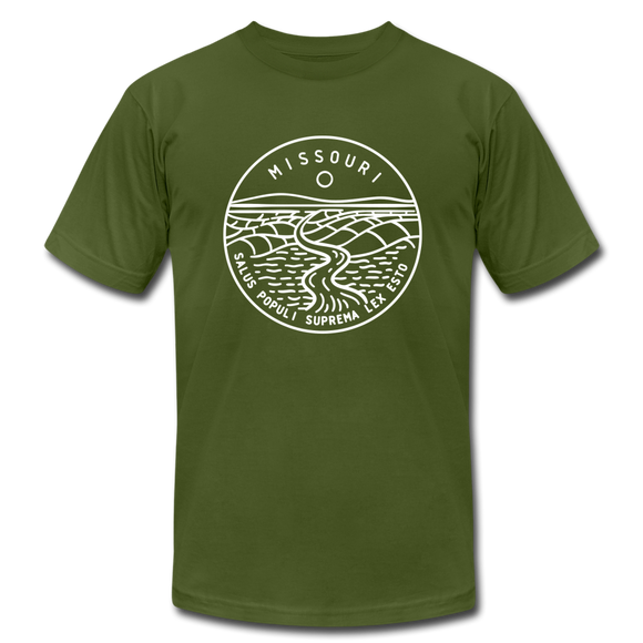 Missouri T-Shirt - State Design Unisex Missouri T Shirt - olive