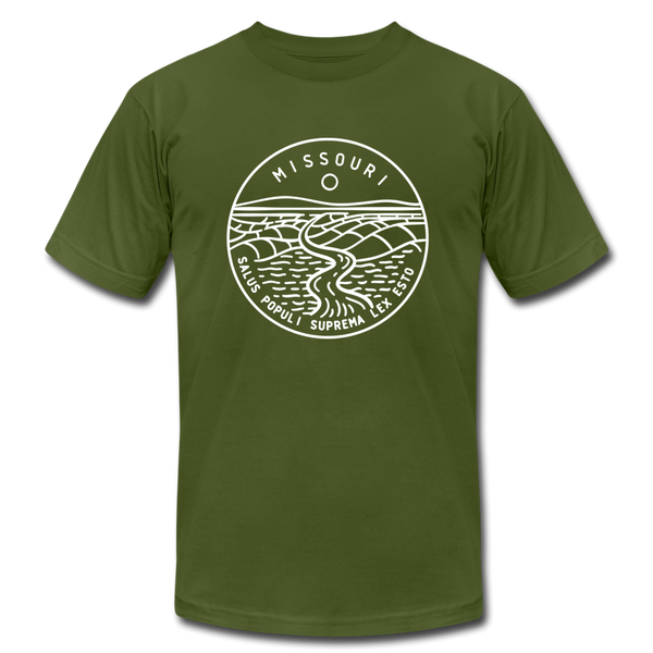 Missouri T-Shirt - State Design Unisex Missouri T Shirt - olive