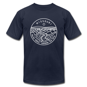 Missouri T-Shirt - State Design Unisex Missouri T Shirt - navy