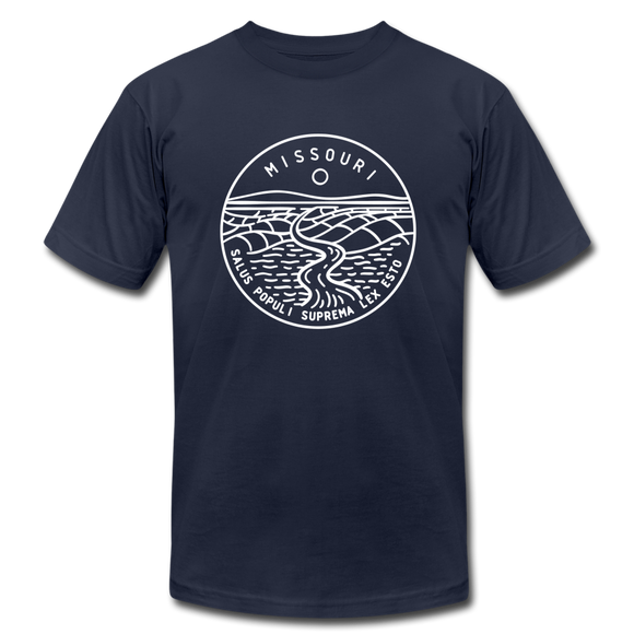Missouri T-Shirt - State Design Unisex Missouri T Shirt - navy