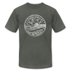 New Jersey T-Shirt - State Design Unisex New Jersey T Shirt - asphalt