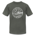 New Jersey T-Shirt - State Design Unisex New Jersey T Shirt - asphalt