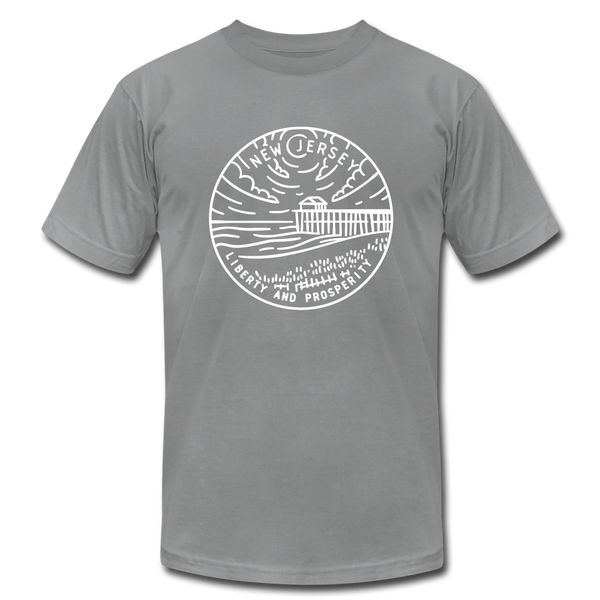 New Jersey T-Shirt - State Design Unisex New Jersey T Shirt - slate