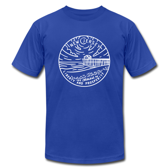 New Jersey T-Shirt - State Design Unisex New Jersey T Shirt - royal blue