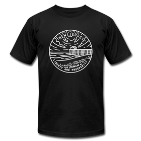 New Jersey T-Shirt - State Design Unisex New Jersey T Shirt - black