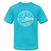 New Jersey T-Shirt - State Design Unisex New Jersey T Shirt - turquoise