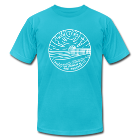 New Jersey T-Shirt - State Design Unisex New Jersey T Shirt - turquoise