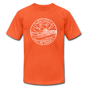 New Jersey T-Shirt - State Design Unisex New Jersey T Shirt - orange
