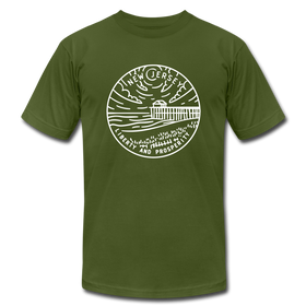 New Jersey T-Shirt - State Design Unisex New Jersey T Shirt - olive