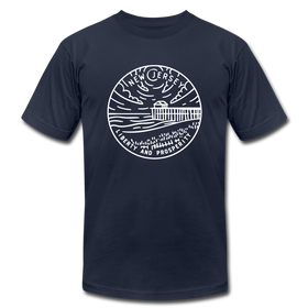 New Jersey T-Shirt - State Design Unisex New Jersey T Shirt - navy