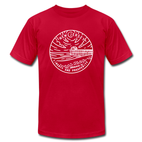 New Jersey T-Shirt - State Design Unisex New Jersey T Shirt - red