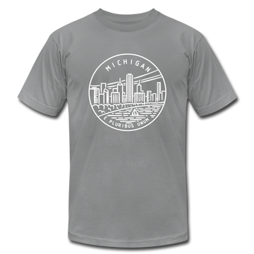 Michigan T-Shirt - State Design Unisex Michigan T Shirt - slate