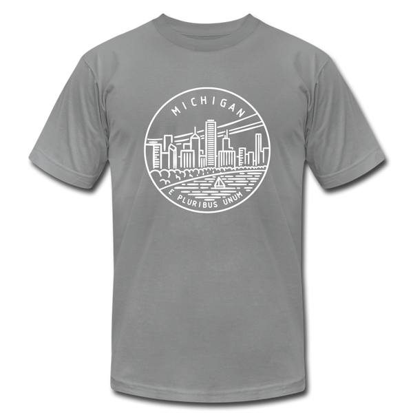 Michigan T-Shirt - State Design Unisex Michigan T Shirt - slate