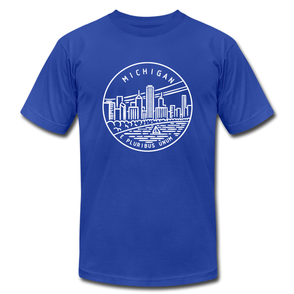 Michigan T-Shirt - State Design Unisex Michigan T Shirt - royal blue