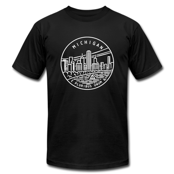 Michigan T-Shirt - State Design Unisex Michigan T Shirt - black