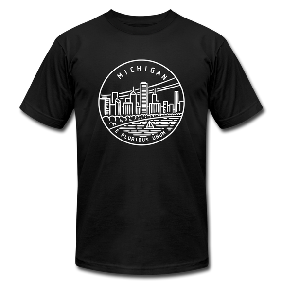Michigan T-Shirt - State Design Unisex Michigan T Shirt - black