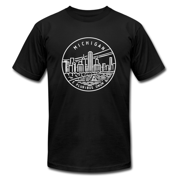Michigan T-Shirt - State Design Unisex Michigan T Shirt - black