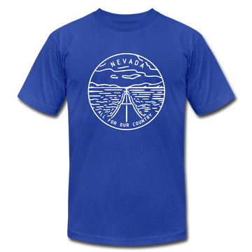 Nevada T-Shirt - State Design Unisex Nevada T Shirt - royal blue